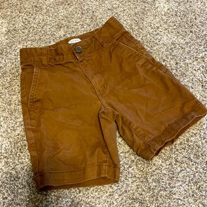 Old Navy boys shorts. Warm brown color.